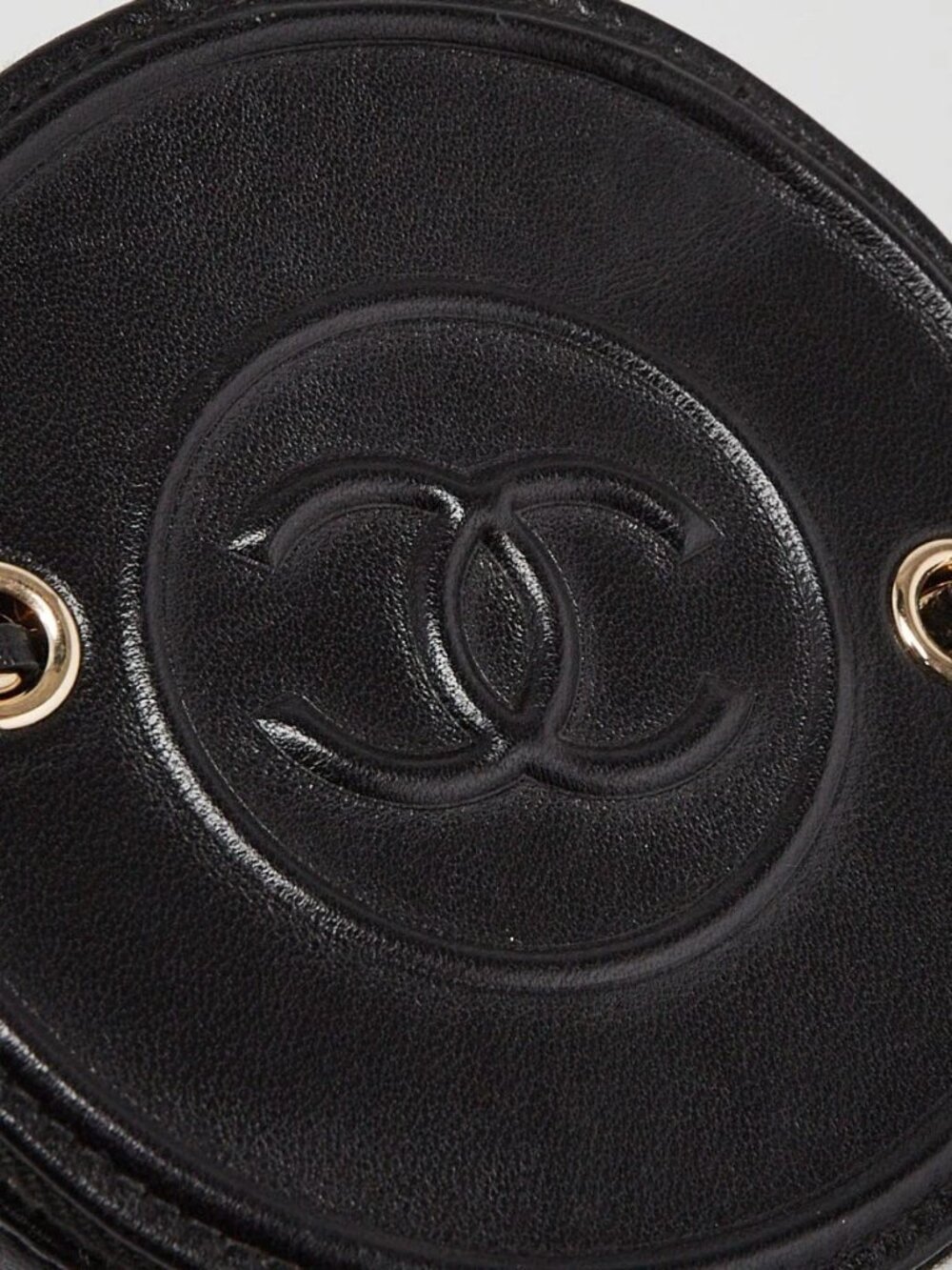 Chanel Black Quilted Lambskin Leather Chain and Charm Vanity Case Bag - Picture 7 of 11